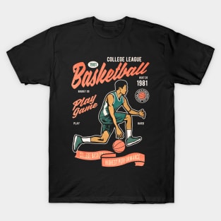 Basketball College League T-Shirt